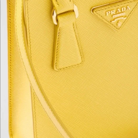 NWT Prada Saffiano Sunny Yellow Mini Tote - Picture 5 of 12
